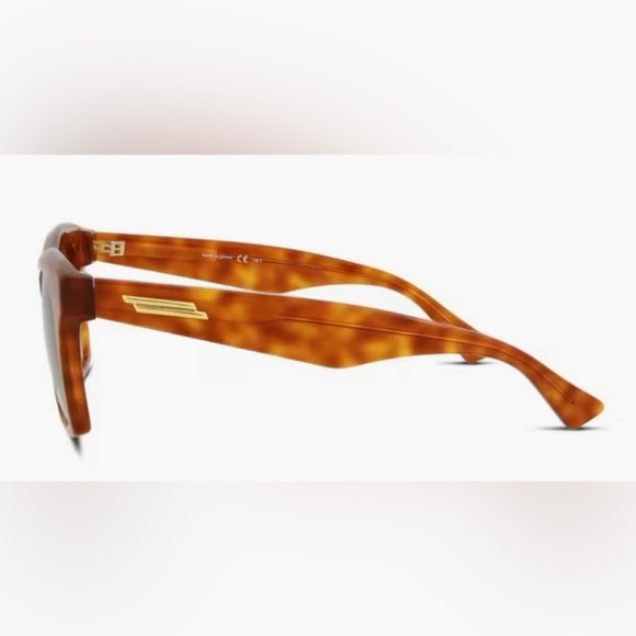 BOTTEGA VENETA 54MM Havana Frame light brown lens Oval Sunglasses BV1061S NIB - Picture 2 of 10